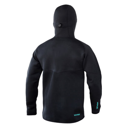 Performance Neoprene Hoodie Ride Engine - detalle Black