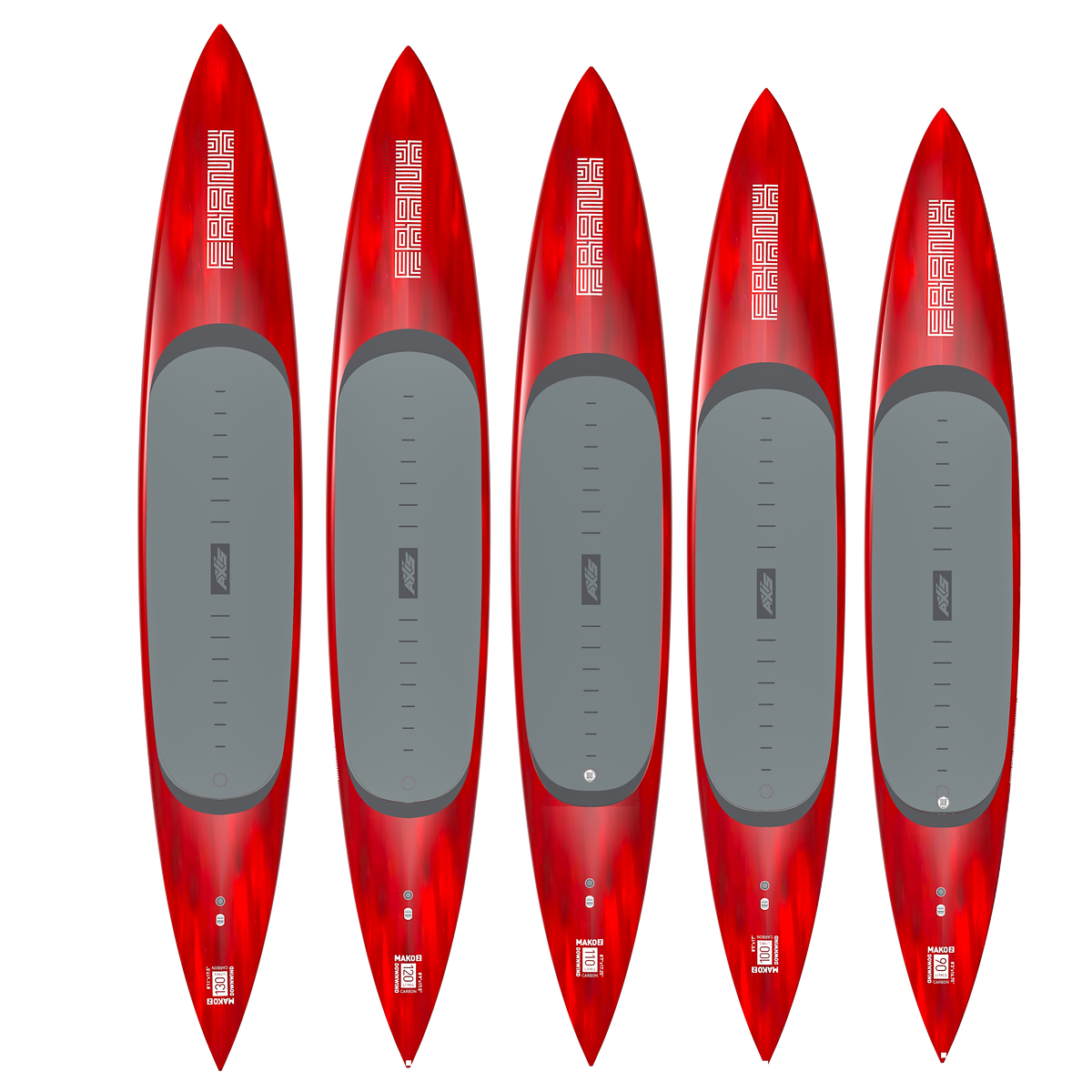 Tabla Axis Frank MAKO 2 Downwind - vista superior de toda la línea