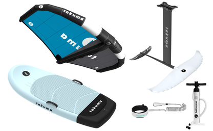 Pack Wingfoil Pro-Iniciación: Tabla Air 100L + Foil Helium Carbono 1500 + Wing WK 4.3