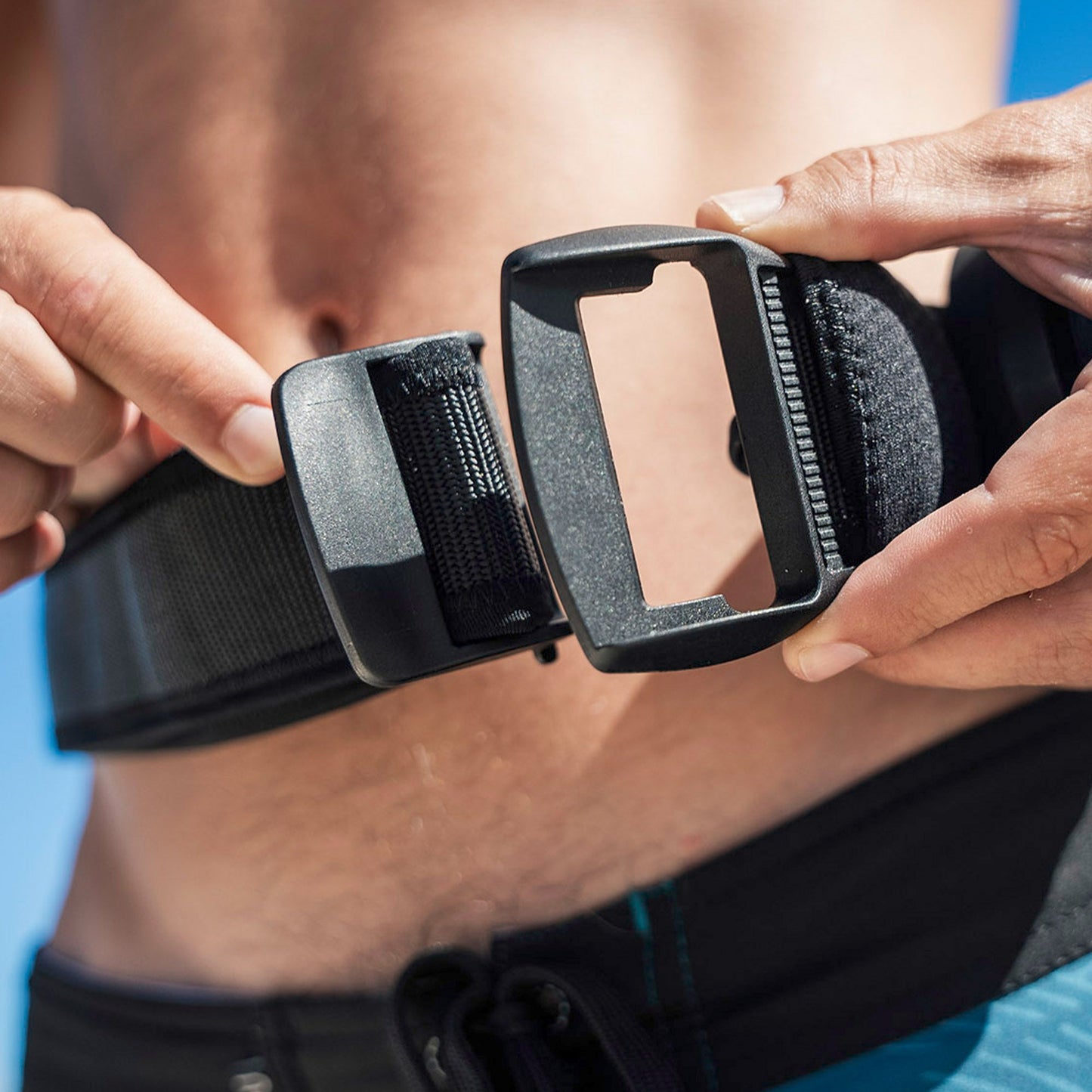 RE_Tractable Reel Leash w/ Waist Belt - cinturon Quick Connect