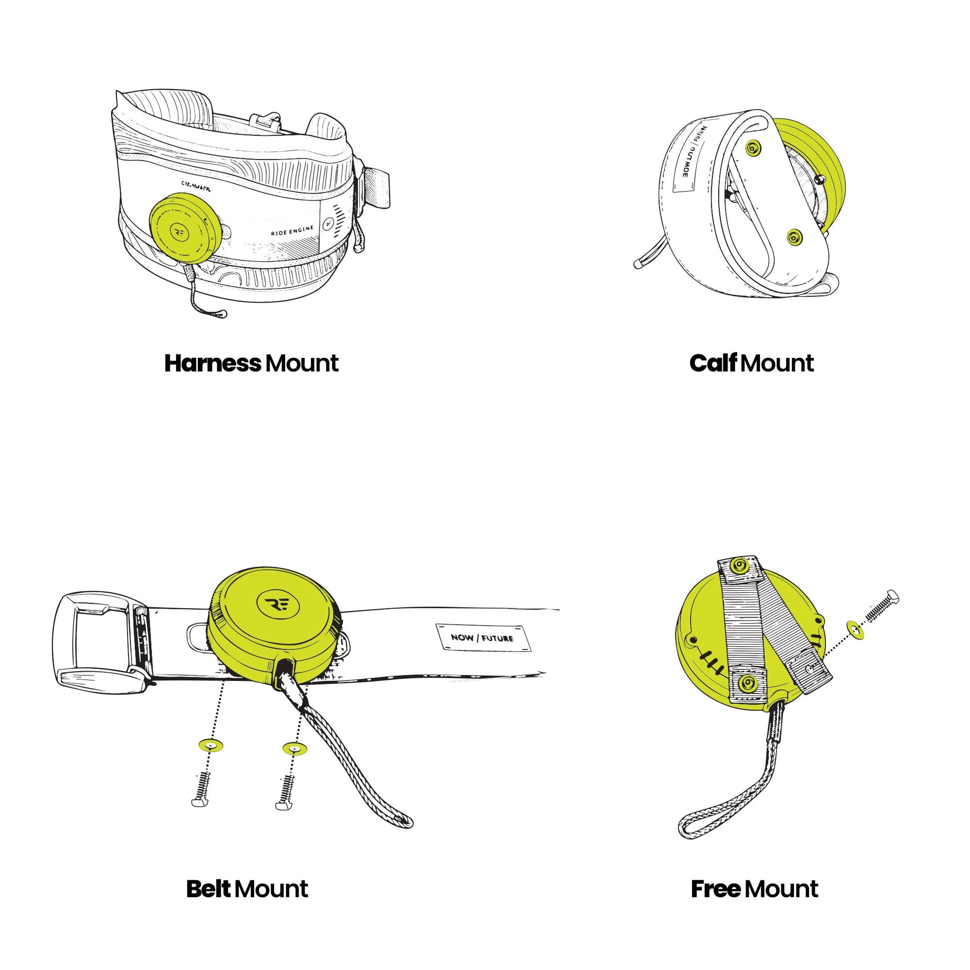 RE_Tractable Reel Leash Base - montajes