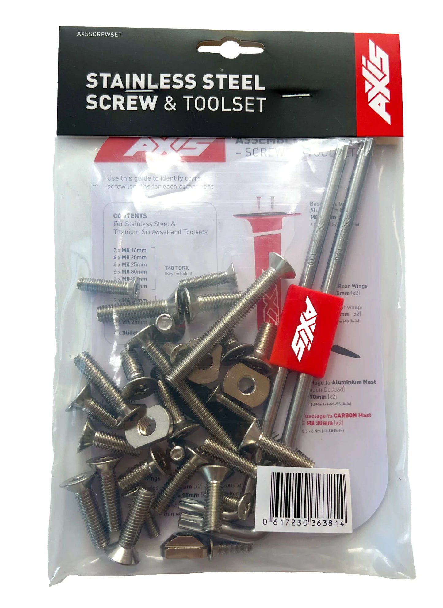 Set de Tornillos y Llaves Stainless