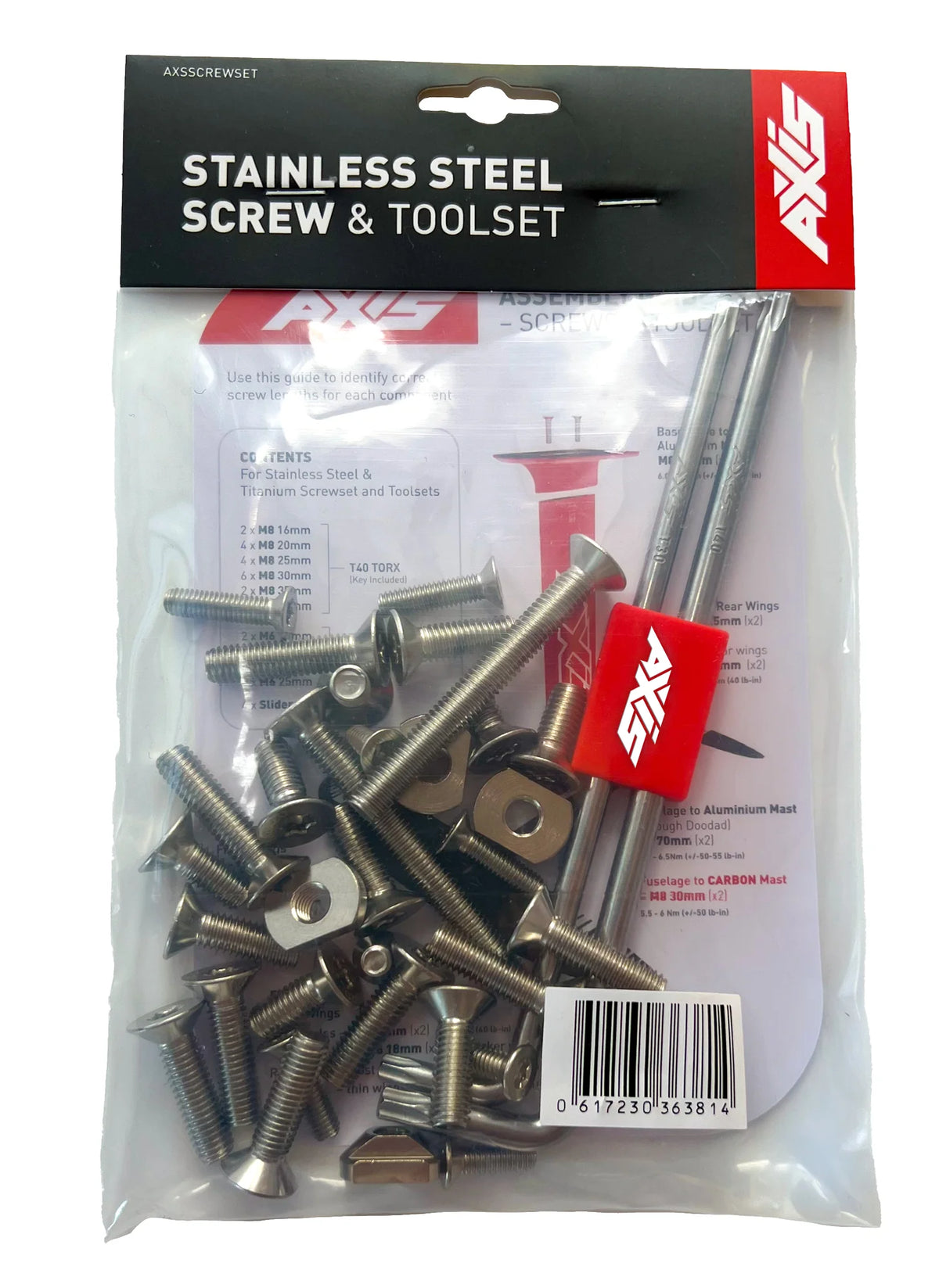 Set de Tornillos y Llaves Stainless